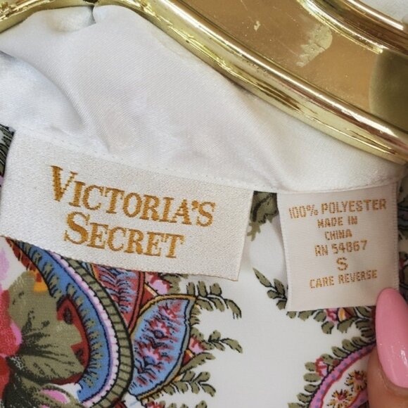 RARE Vintage Gold Label Ivory Victoria's Secret Satin Double Breast Blaz… - Picture 13 of 16
